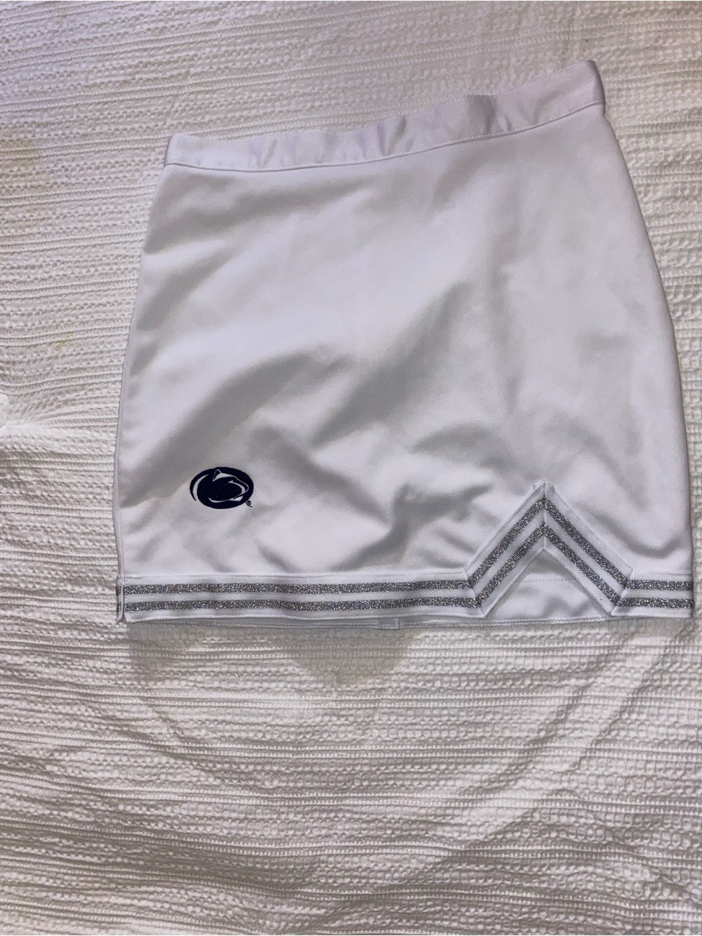 White Penn State Logo Tennis Skirt